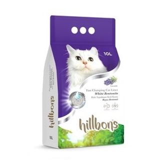 HILLBONS Litière agglomérante pour chat – Parfum Lavande 10l