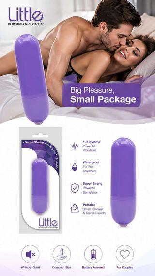 Vibrator Little Purple Bullet, 10 viteze