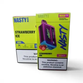 NASTY Strawberry Ice Bar, 9000 Puffs