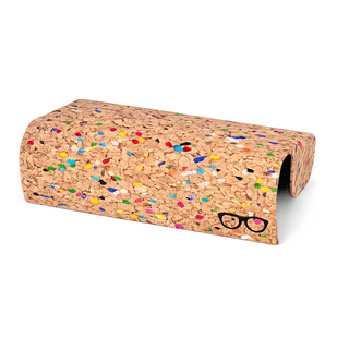 Étui à Lunettes Rigide Motif Naturel Multicolore