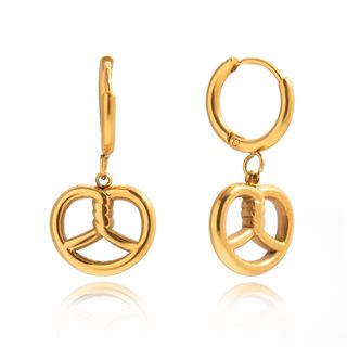 Boucles d'Oreilles de luxe plaqué or OGN116-2