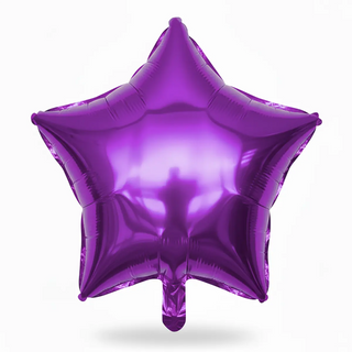 ჰელიუმის ფოლგირებული ბუშტი,ვარსკვლავი  იასამნისფერი