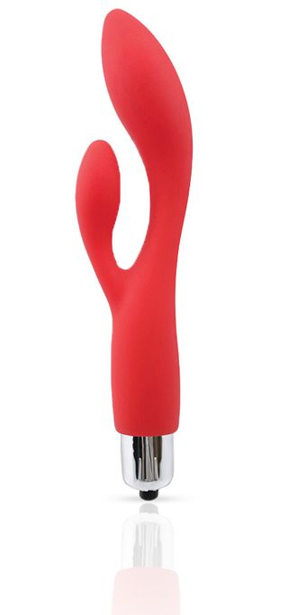 Passion Labs Vibrator Iepuras Lisa Silicon Rosu 14.4 cm Mystery