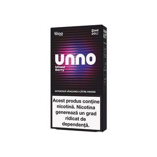 Kit UNNO 1000 pufuri 20mg - Blueberry Raspberry