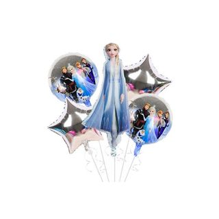 ჰელიუმის ფოლგირებული ბუშტების ნაკრები, Frozen 5 ცალი