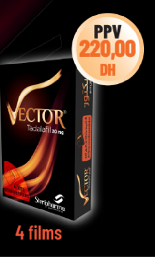 VECTOR TADALAFIL 20MG B4 FILMS ORODISPERSIBLES