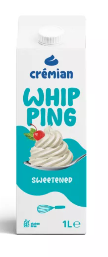 Crémian Whipping Préparation Sucrée à Fouetter – 1 L