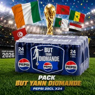 PACK BUT YANN DIOMANDE PEPSI 25CL X24