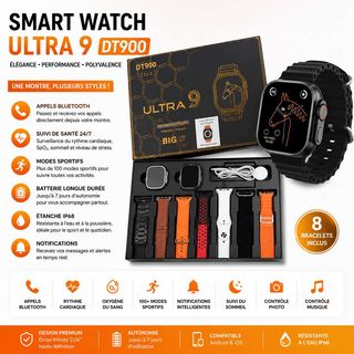 Montre connectée Ultra DT900 noire