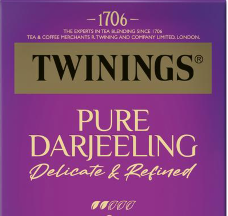 Twinings Pure Darjeeling Thé Noir – 25 Sachets
