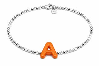 LETTER NECKLACE - A ORANGE