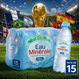 Eau Minerale 33cl céleste pack de 15