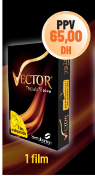 VECTOR TADALAFIL 20MG B1 FILM ORODISPERSIBLE