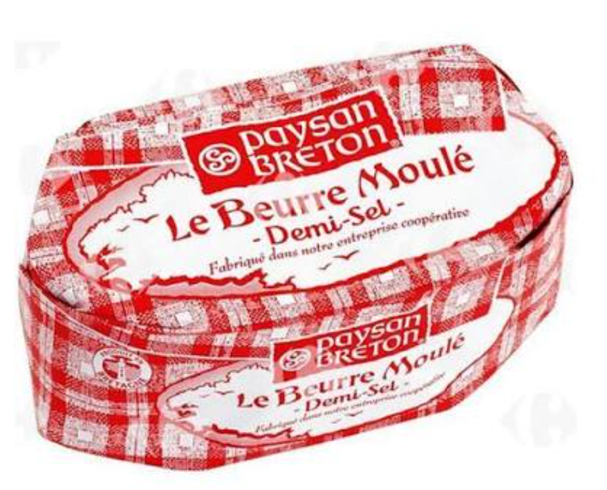 Paysan Breton Le Beurre Moulé Demi-Sel