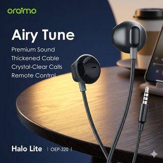 Écouteurs intra-auriculaires demi-confortables oraimo Halo Lite 3,5 mm