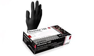 Შავი Ნიტრილის Ხელთათმანი XL Ზომა - 100 Ცალი