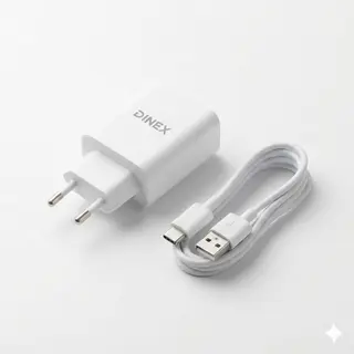 Chargeur DINEX 2.4A Fast Charging USB + Câble Type-C