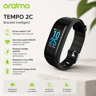 Oraimo Tempo 2C Bande intelligente sans fil IP67