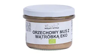 Orzechowy mus z wątróbką ekologiczny 180 g