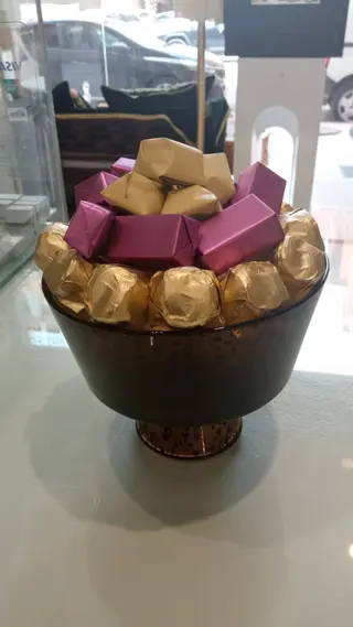 Coupe Moucheté chocolat violé