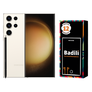 Samsung Galaxy S23 Ultra 5G Cream Smartphone, Refurbished