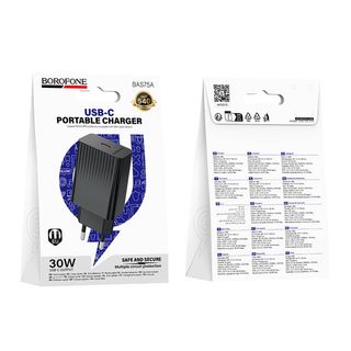 კვების ადაპტერი - BOROFONE BAS75A TYPE-C 30W