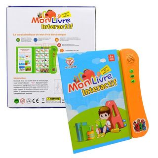 Livre sonore, Mon Livre Interactif, Livre de lecture au doigt bilingue français et anglais, livre vocal pour enfants, jouets d'apprentissage intelligents, livre électronique en français, éducation précoce.