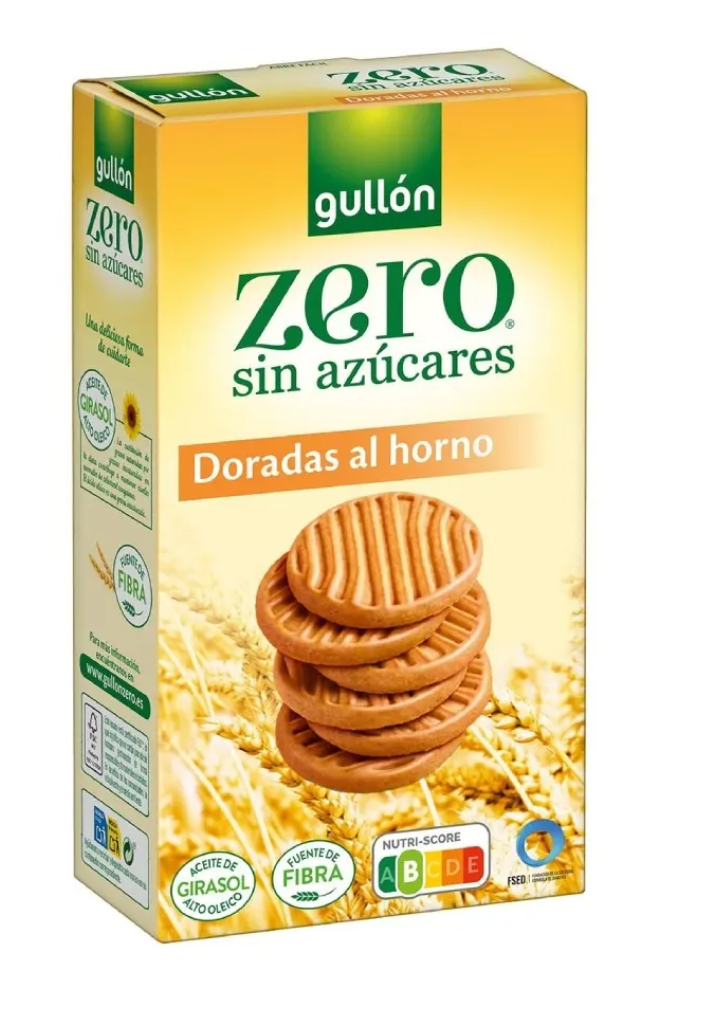 Gullón Zero Biscuits Dorés au Four Sans Sucres – 330 g