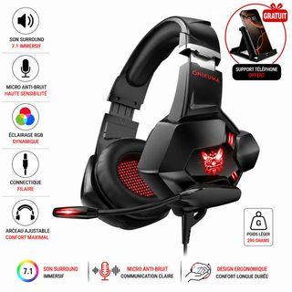 Casque Gaming ONIKUMA K10 PRO + Support Téléphone GRATUIT