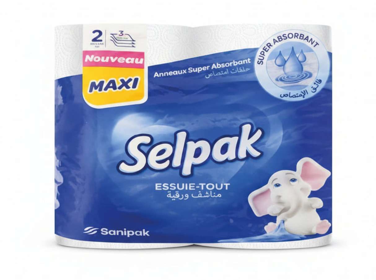 Selpak Essuie-Tout 2 Rouleaux