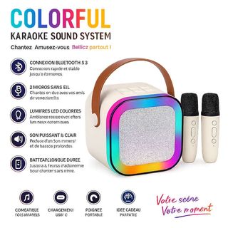 Karaoké Bluetooth LED