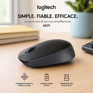 Logitech M171 – La simplicité sans fil au quotidien