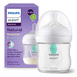 PHILIPS AVENT Biberon naturel avec valve AirFree, 125 ml
