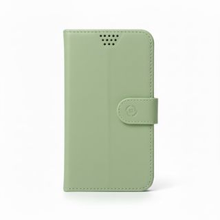 Celly – Coque de Protection Portefeuille pour Téléphones L (6,0" à 6,4") – Vert