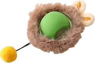 Jouet interactif pour chat-boule roulante automatique avec queue