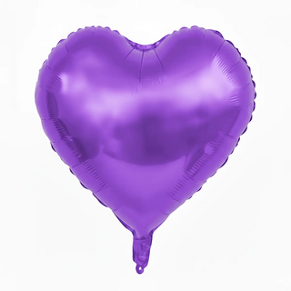 ჰელიუმის ფოლგირებული ბუშტი , გული იასამნისფერი