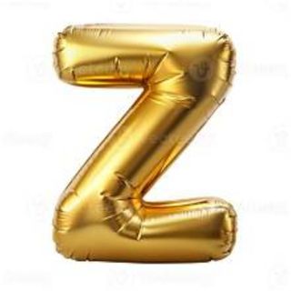 3D Ballon lettre Z GOLD - Décoration Anniversaire