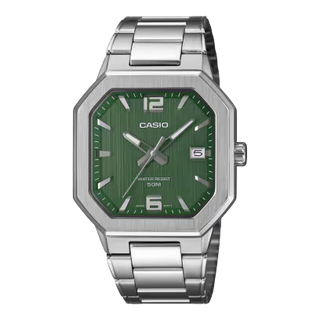 CASIO MTP-B195D-3AVDF Green Watch, 50m Water Resistant