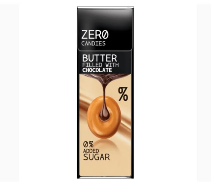 Zero Candies Butter Fourré au Chocolat Sans Sucre – 32 g