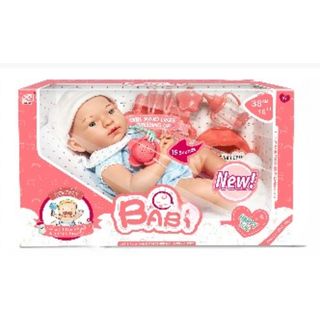 7168-2 - Bébé poupée 16 pouces avec tétine fonctionnelle