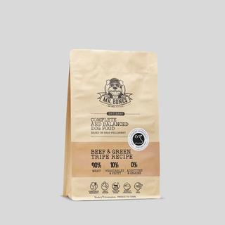 Comida deshidratada de ternera para perro