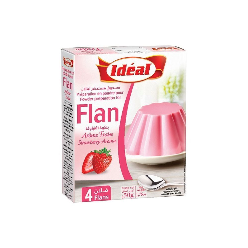 flan idéal fraise