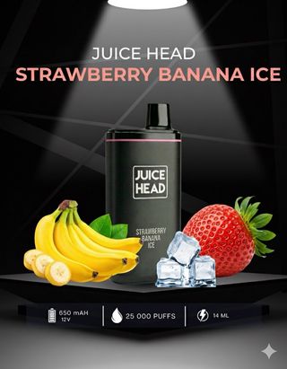 juice head 25k 5%. strawberry banana ice
