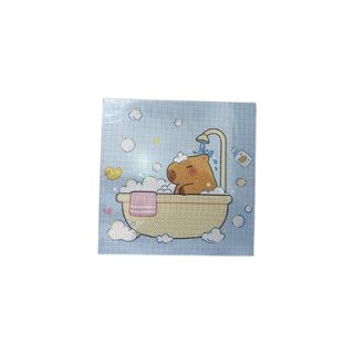 კაპიბარას ასაწყობი ნახატი თვლებით