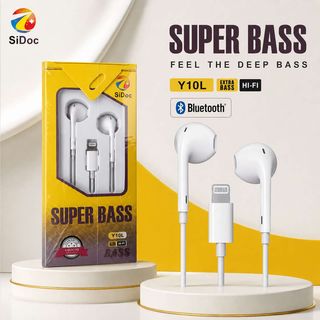 Écouteurs Filaires Bluetooth SiDoc Y10L USB-L – Super Bass