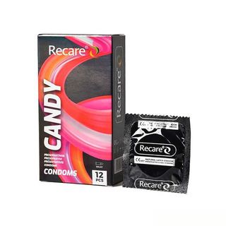 Презервативи Holographic Recare Delay Candy Condoms 12 шт, пролонгувальний ефект, цукерковий аромат 64802