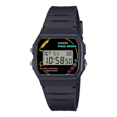 CASIO PAC-MAN F-91WPC-1ADR Black Watch