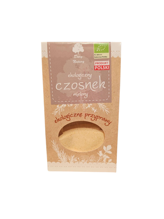 Dary Natury Mielony czosnek ekologiczny, 50 g