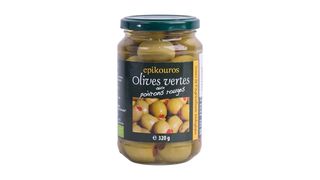 Zielone oliwki z papryką ekologiczne 320 g