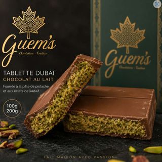 Tablette Chocolat Dubai 100 gr